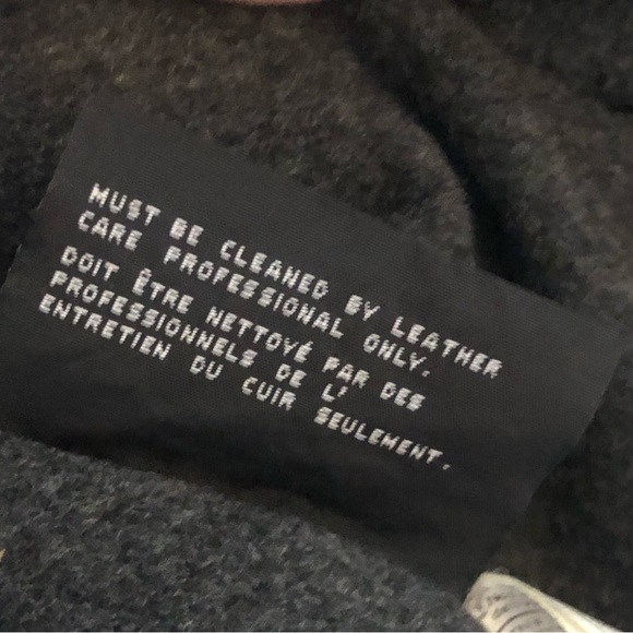 Hugo Boss Black Soft Leather Removeable Sheepskin Collar Bomber Jacket Men's 46 - Picture 13 of 16